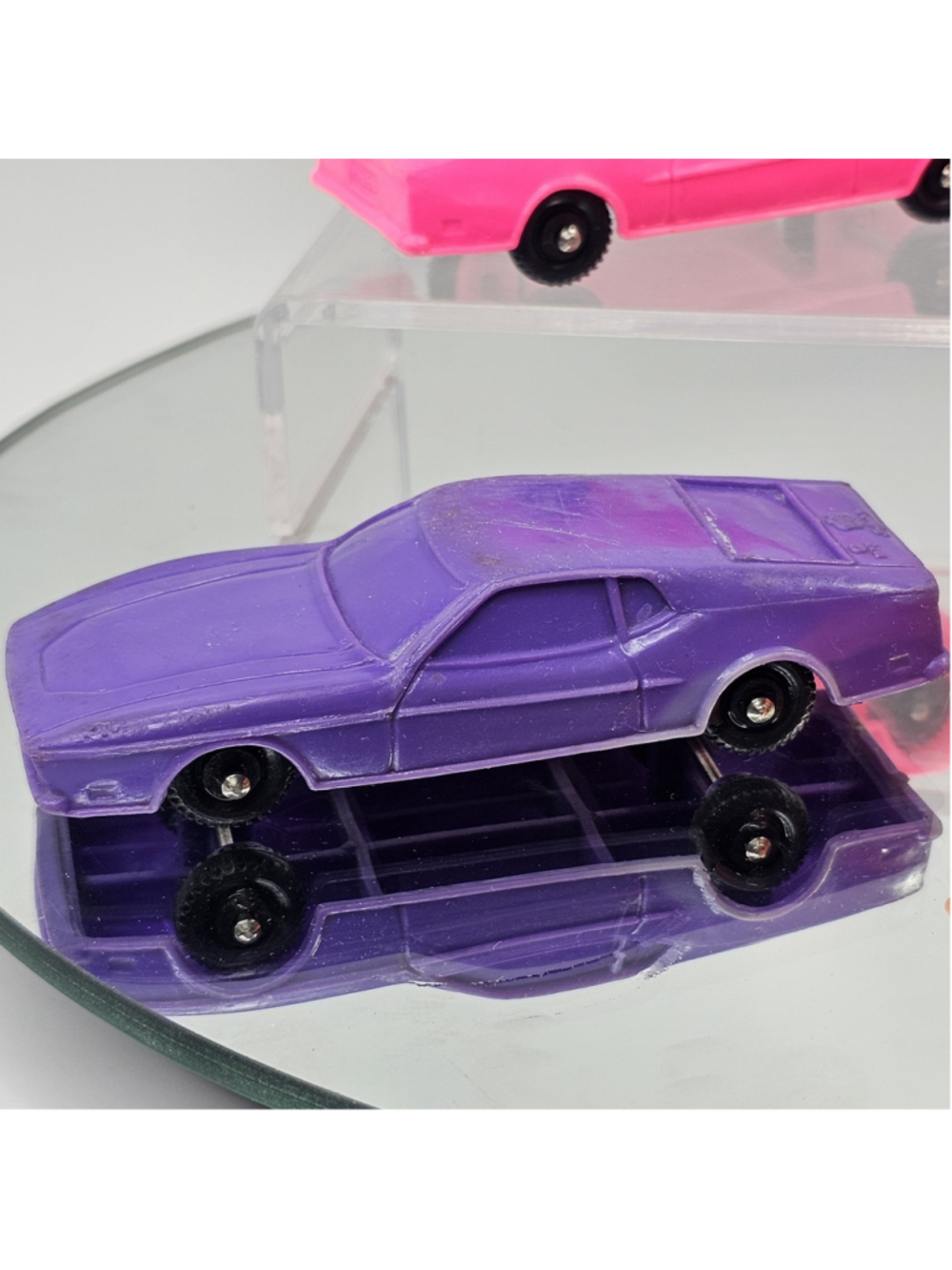 Vintage 1975 Imperial Hong Kong Plastic Toy Cars Lot of 4 Pink Orange Purple - Picture 7 of 15